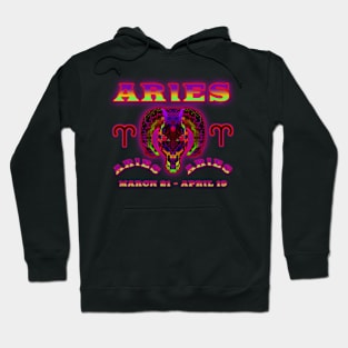 Aries 8a Black Hoodie